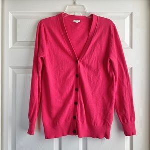 Magenta v-neck cardigan